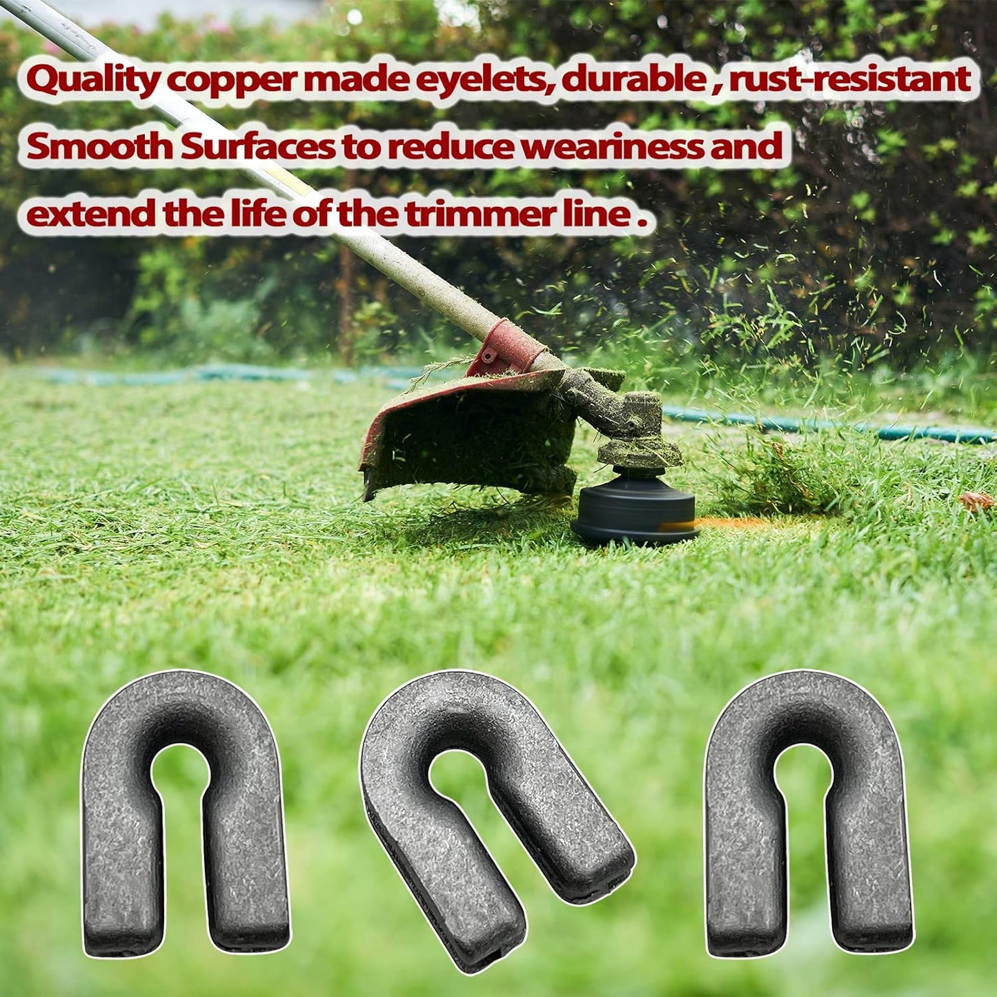 6 Pieces Replacement Eyelet Sleeve for Husqvarna Trimmer Head T25 T35 T35X T45X