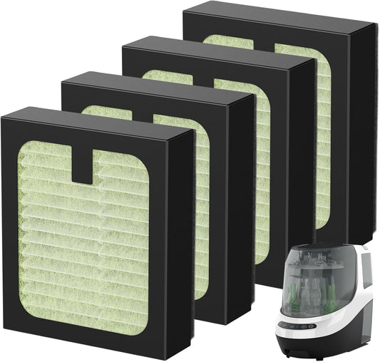 4 Pack HEPA Filter Replacement for Baby Brezza Baby Bottle Washer Pro, High Performance Filtration for Air Cleaner Dust