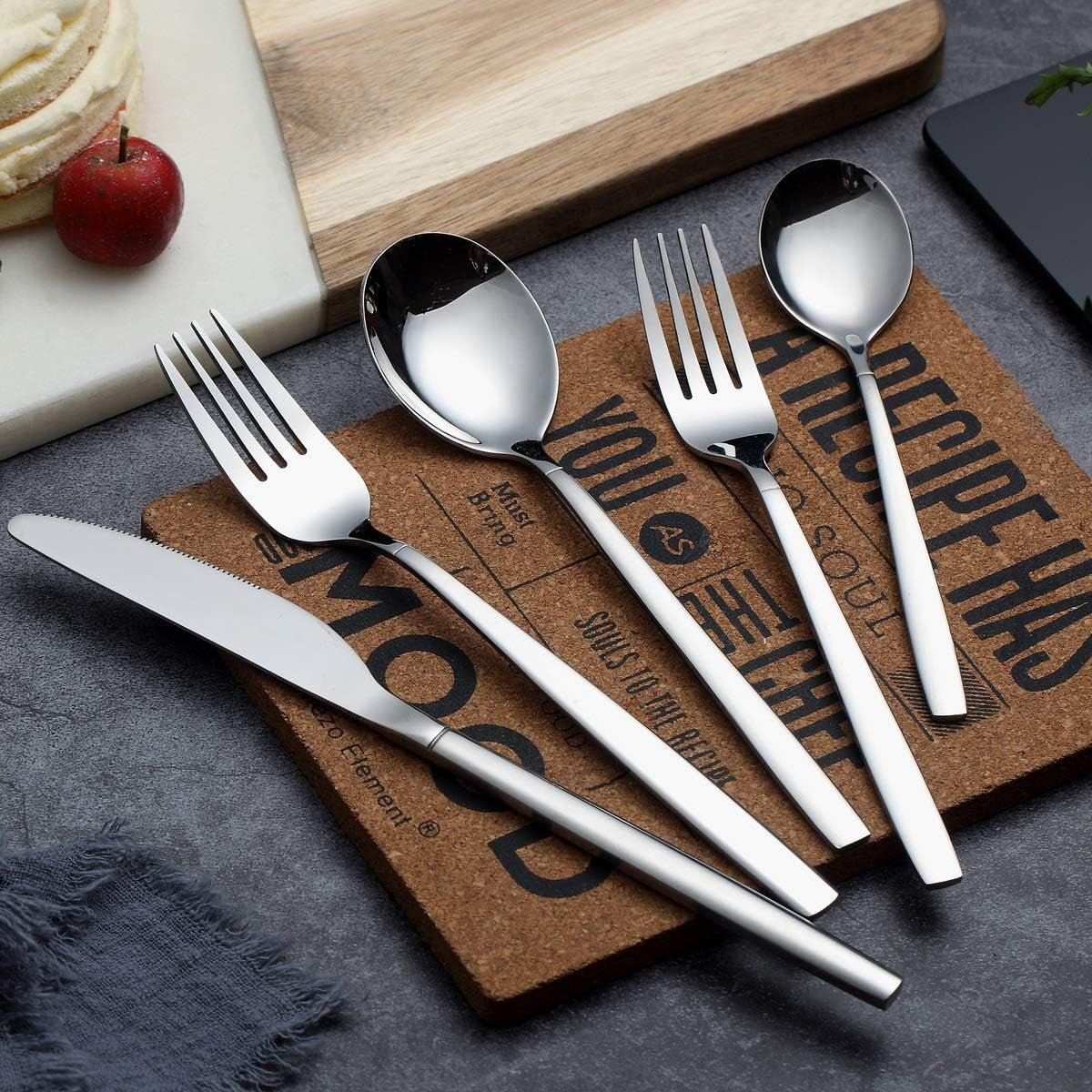 20-Piece Stainless Steel Flatware Set for Four