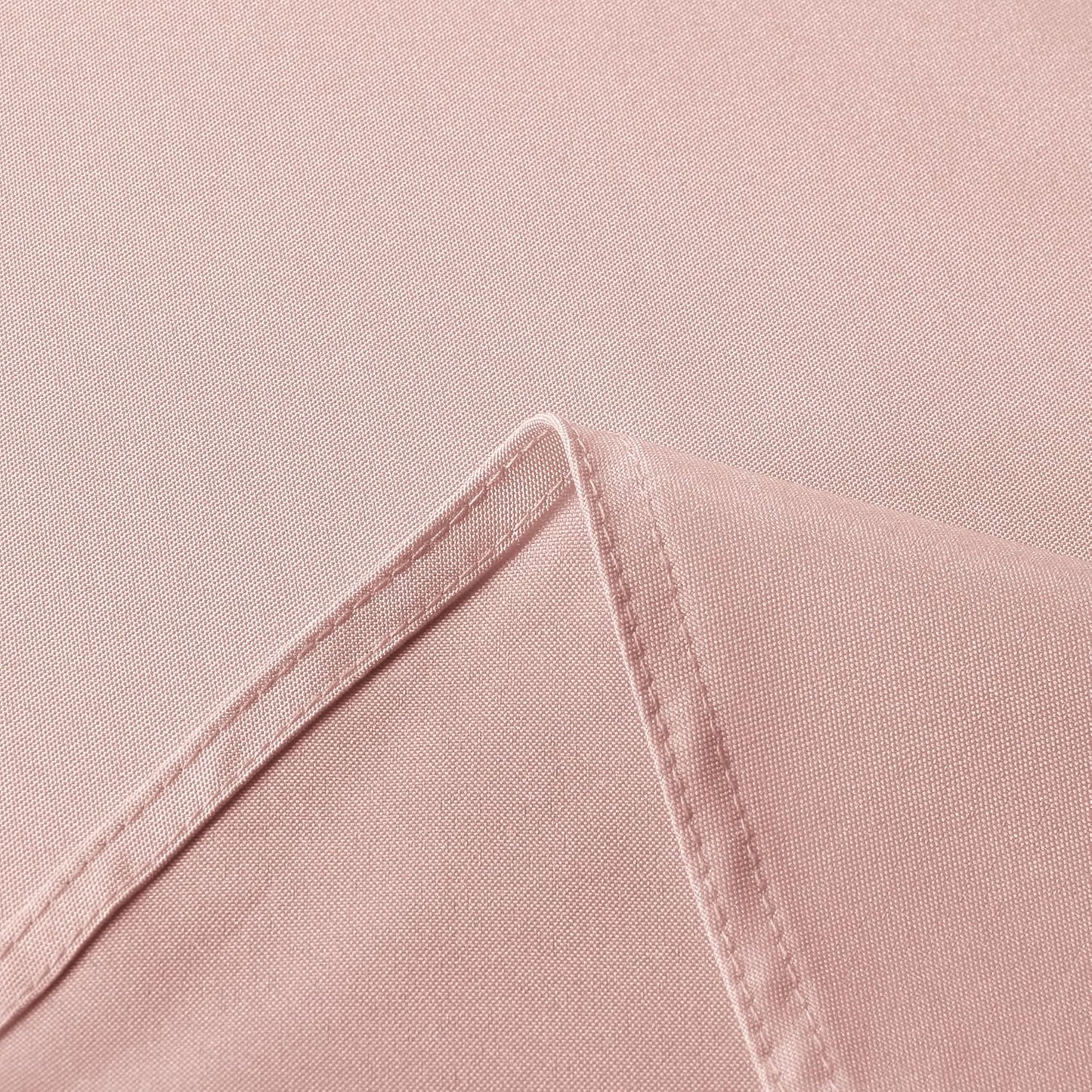 Rectangle Tablecloth - 60 X 84 Inch - Stain and Wrinkle Resistant Washable Polyester Table Cloth, Decorative Fabric Table Cover for Dining Tables, Buffet Parties and Camping, Blush
