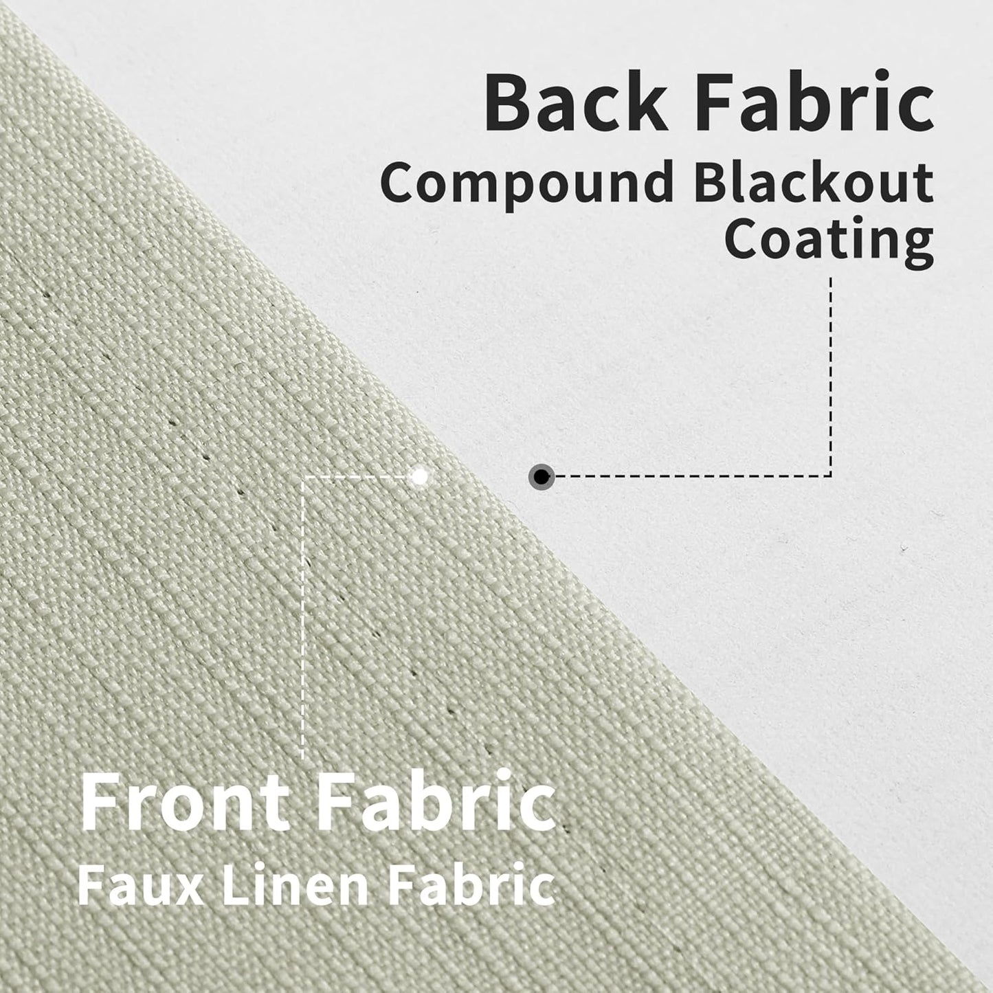 100% Blackout Door Curtains, Linen Look French Door Blind Window Covering, Thermal Insulated Privacy Tie up Front Door Curtains for Glass Door, 1 Panel, 26X68 Inch, Light Gray