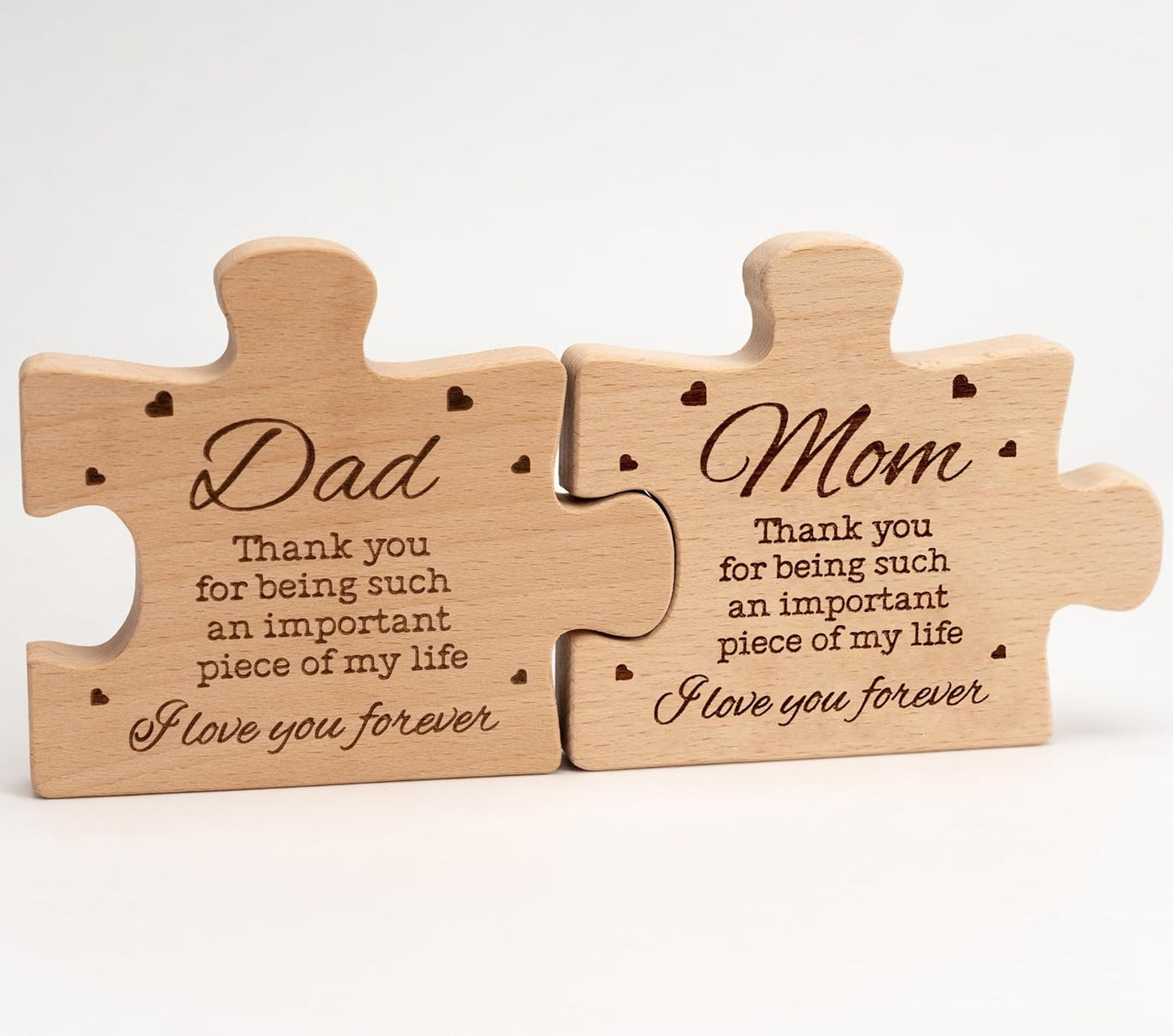 Mom Puzzle Piece Gift, Mothers Day Puzzle Block Solid Natural Wooden Engraved Gifts for Mom, Best Presents for Moms, Best Mom Ever Gifts, Mothers Day Decor for Mother'S Day, Birth Day, Chritsmas