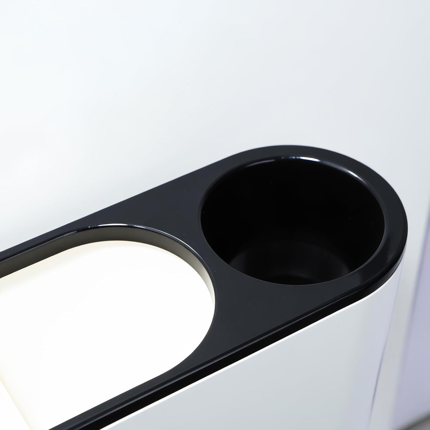 Self-Adhesive Hair Dryer Holder and 3-In-1 Hair Tool Organizer - Wall Mounted, Over Cabinet Door, and Free-Standing Options in White and Black