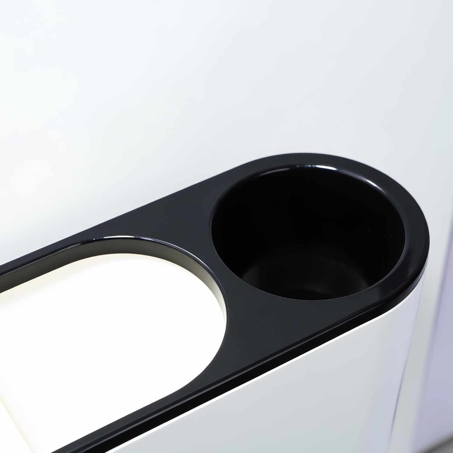 Self-Adhesive Hair Dryer Holder and 3-In-1 Hair Tool Organizer - Wall Mounted, Over Cabinet Door, and Free-Standing Options in White and Black