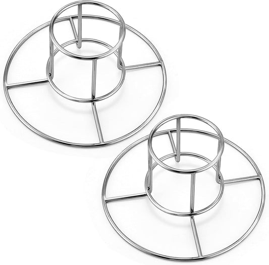 Beer Can Chicken Holder Grill Rack, Stainless Steel Chicken Holder Stand, for BBQ Grilling/Home Oven Baking, Vertical Design & Thick Wire, Heavy Duty & Dishwasher Safe, 2PCS