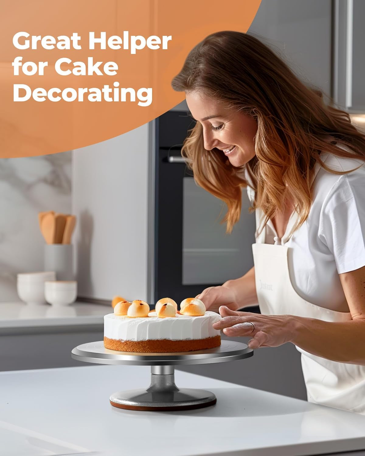 180 Pcs Cake Decorating Kits Supplies - Aluminium Alloy Revolving Cake Turntable, Numbered Cake Decorating Tips and Frosting Tools for Baking Cupcake Cookie Muffin Kitchen Utensils