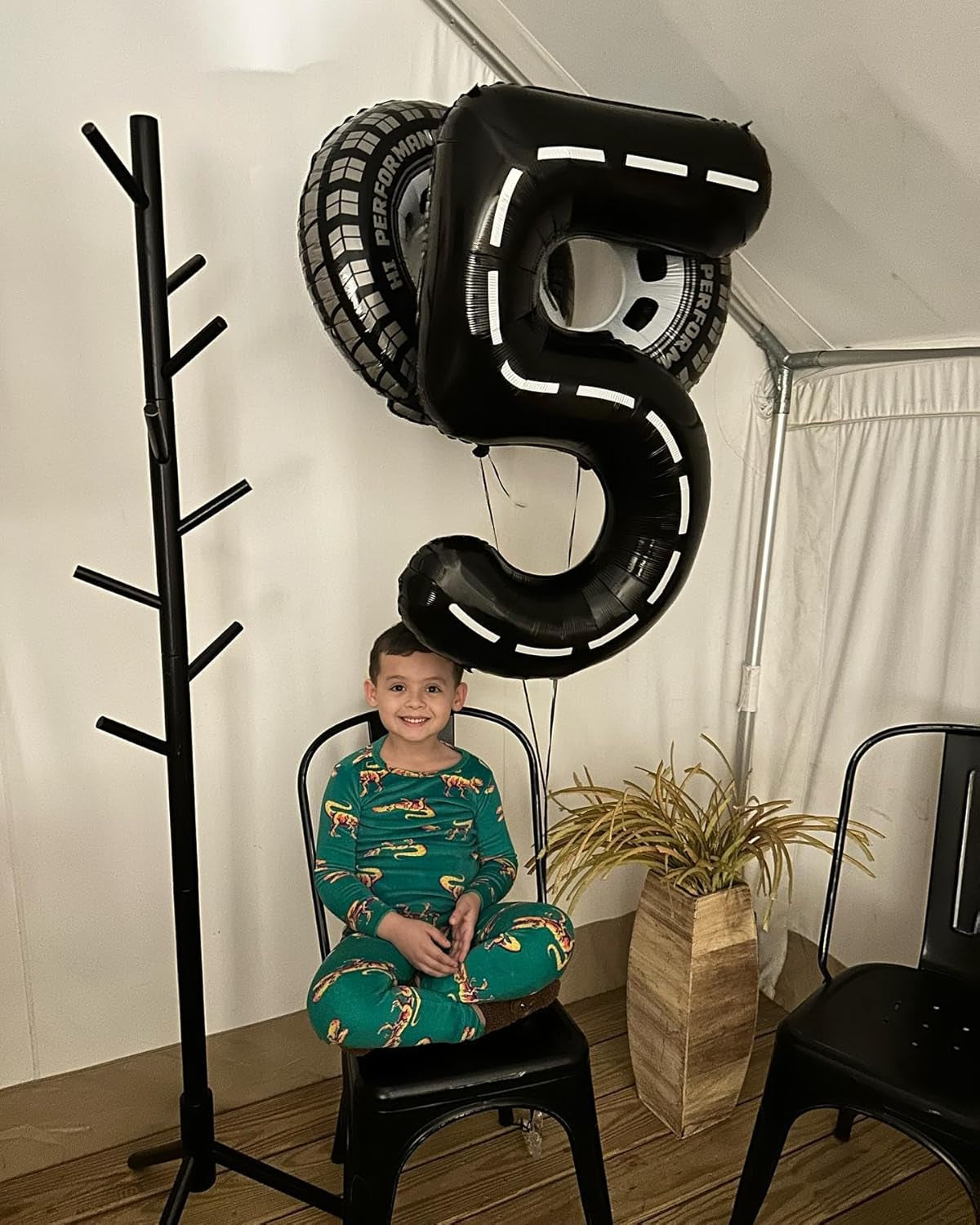 Race Car Number 19 Balloon 40 Inch, Black 19 Number Balloons, 19Th Birthday Decorations, 19 Year Old Boys Race Themed Party Decorations