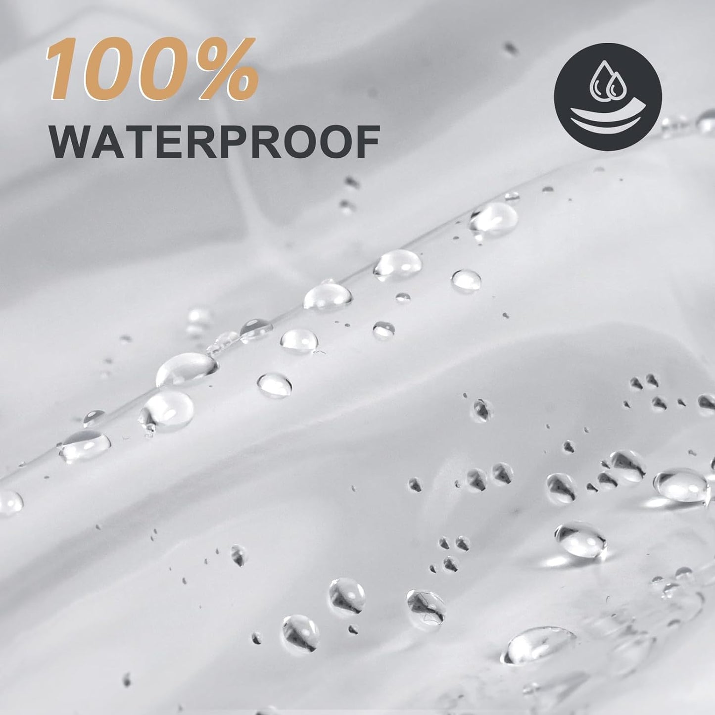 Heavy Duty Stall Shower Curtain Liner 12 Gauge, 36 X 72 Inches Clear Weighted Plastic Shower Liner with 2 Weighted Stones and 6 Rustproof Metal Grommet