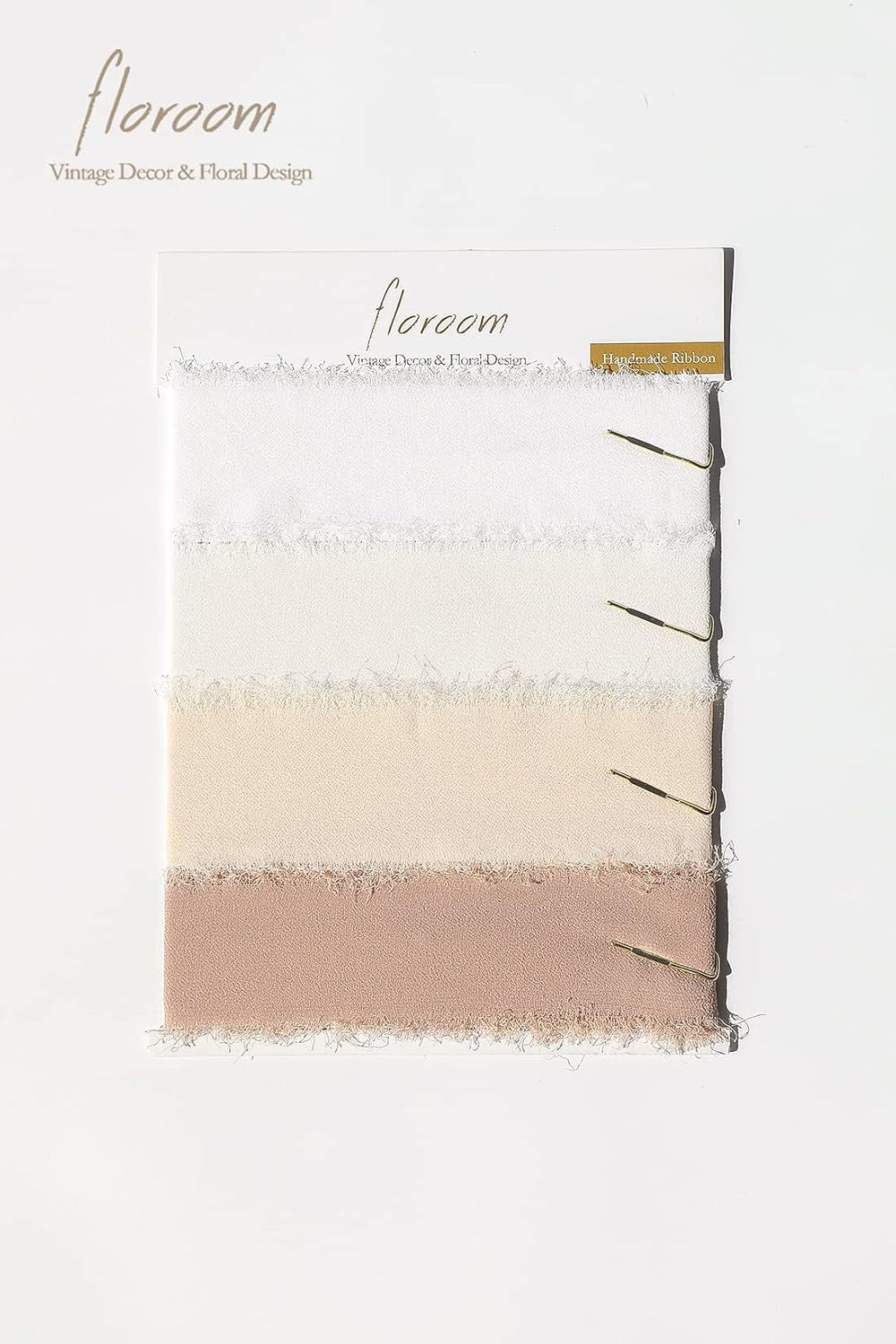 Handcrafted Ombre Chiffon Silk Ribbon for Wedding Invitations, Bridal Bouquets, Gift Wrapping, Decorations, DIY Crafts, Ballet Nude