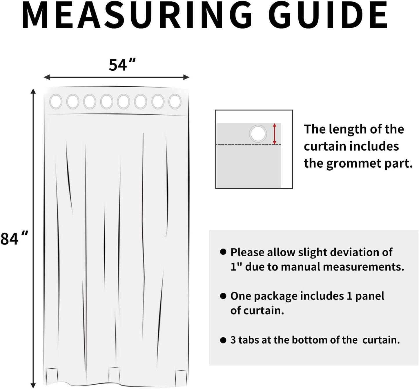 Linen Look Outdoor Curtains Waterproof Windproof Porch Curtains, Soft Thicken Outdoor Privacy Curtains for Patio, Gazebo, Grommet Top and Tab Bottom Drape, 1 Panel, 54X84 Inch, Grey