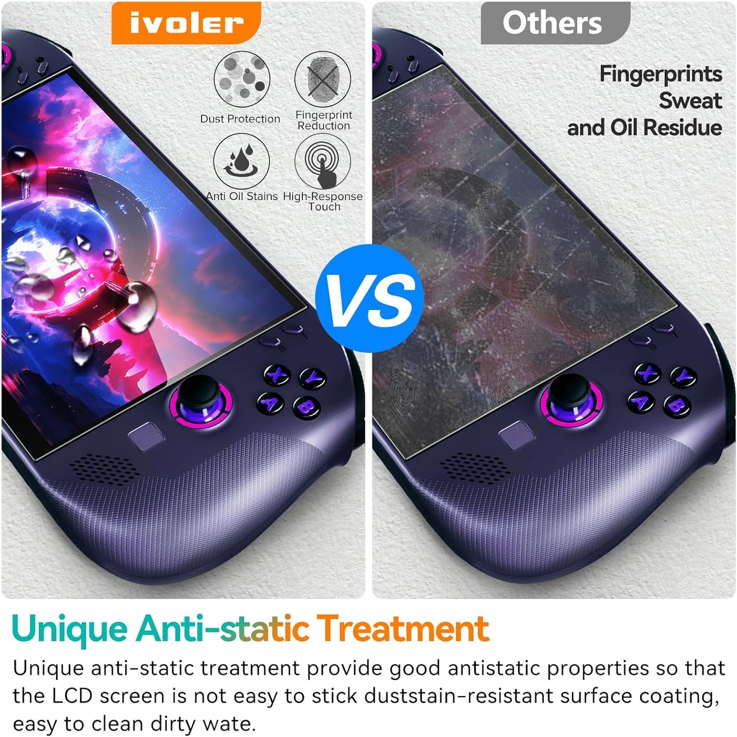 2 Pack Screen Protector for Lenovo Legion Go S Handheld 2025 with Alignment Frame, Tempered Glass, 8 Inch Full Coverage, Transparent Ultra HD, Anti-Scratch, Anti-Fingerprint