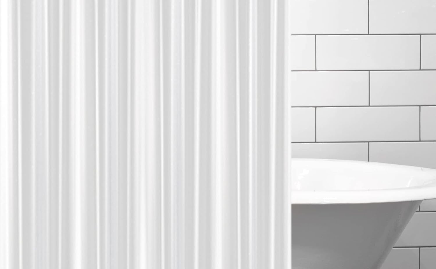 Clear Shower Curtain Liner Light Weight PEVA, Shower Liner 72X72 Inches, Waterproof, No Chemical Smell with 12 Rust Proof Metal Grommets Holes for Bathroom Shower Curtain