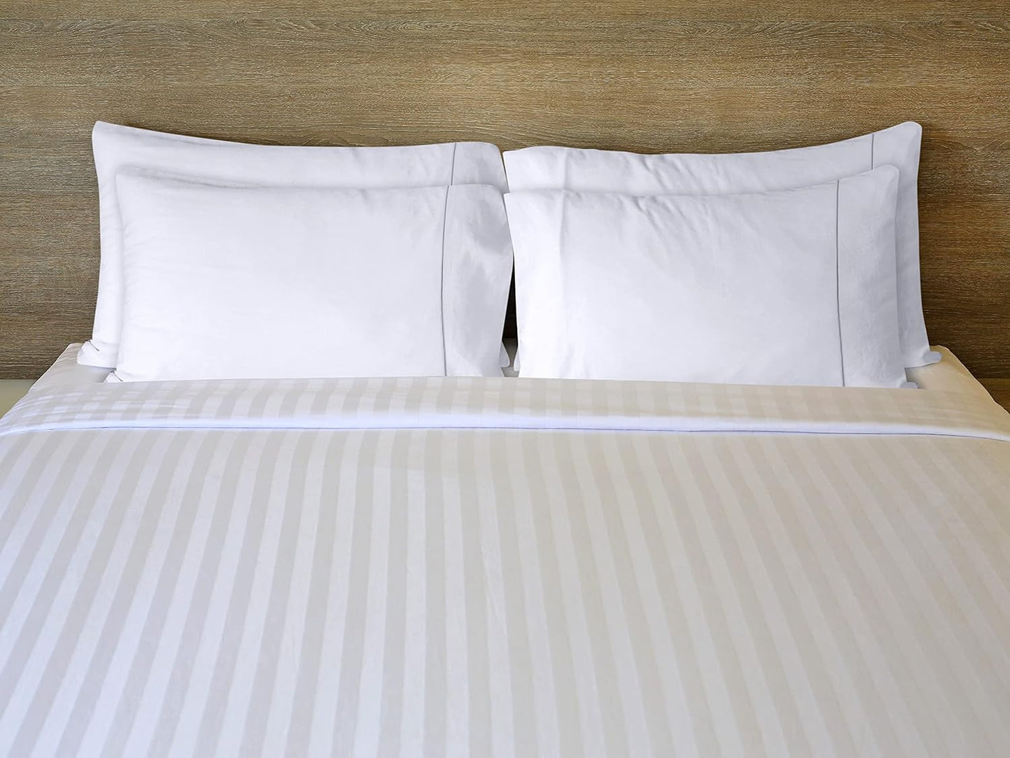 Queen Pillow Cases - 4 Pack - Envelope Closure - Soft Brushed Microfiber Fabric - Shrinkage and Fade Resistant Pillow Covers Queen Size 20 X 30 Inches (Queen, White)