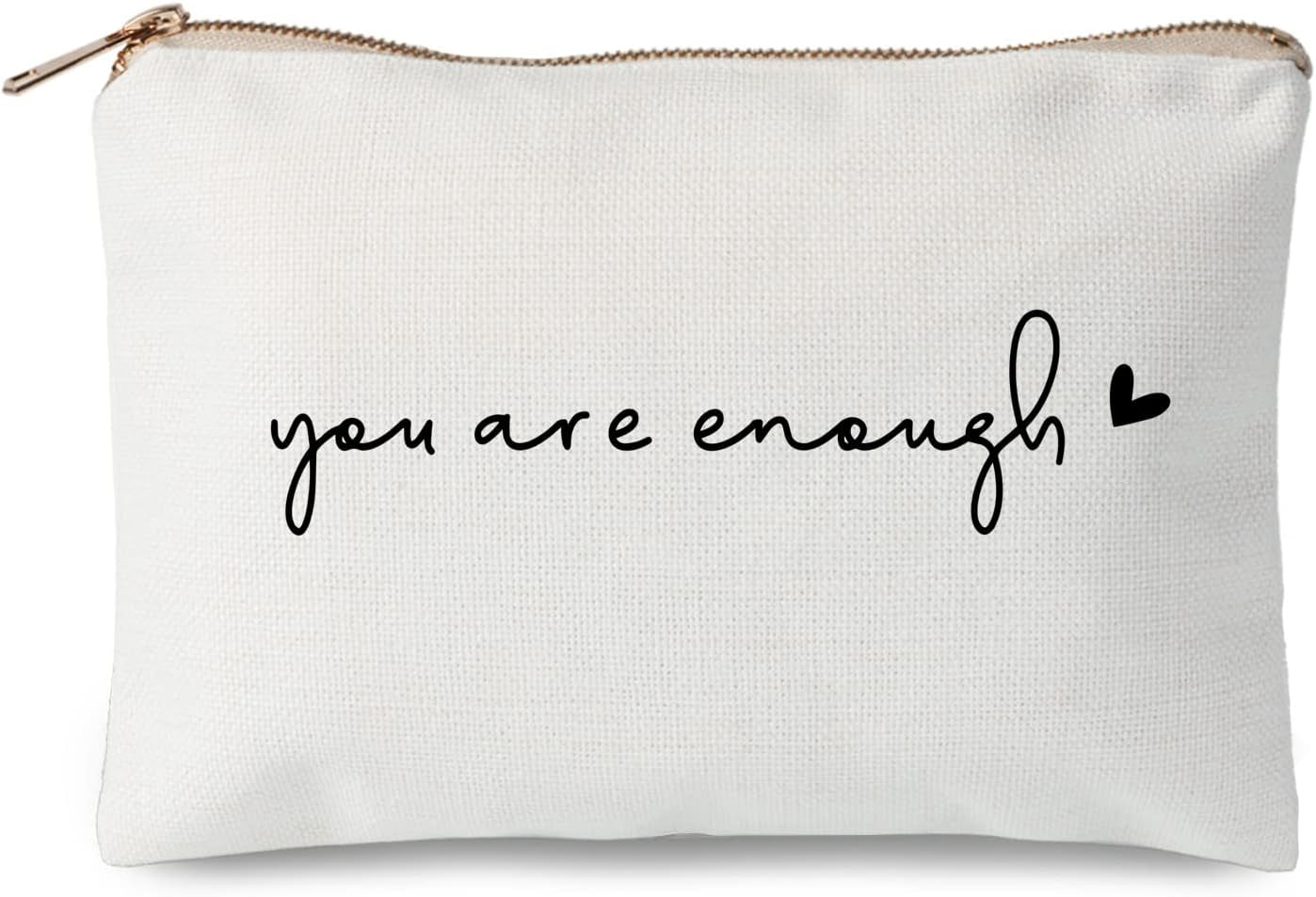 You Are Enough Makeup Bag Friend Gift Support Gift Affirmations Gift Mental Health Sister Lipstick Bag Gift for Women Inspirational Gift Self Love