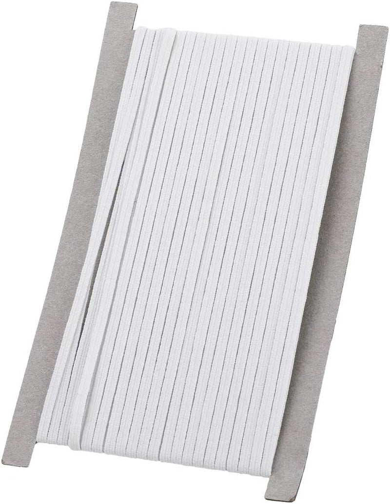 Elastic Band for Sewing, 1/8 Inch X 12 Yard High Elasticity Sewing Elastic Bands for Waistbands Pants Clothes and Crafts DIY, White