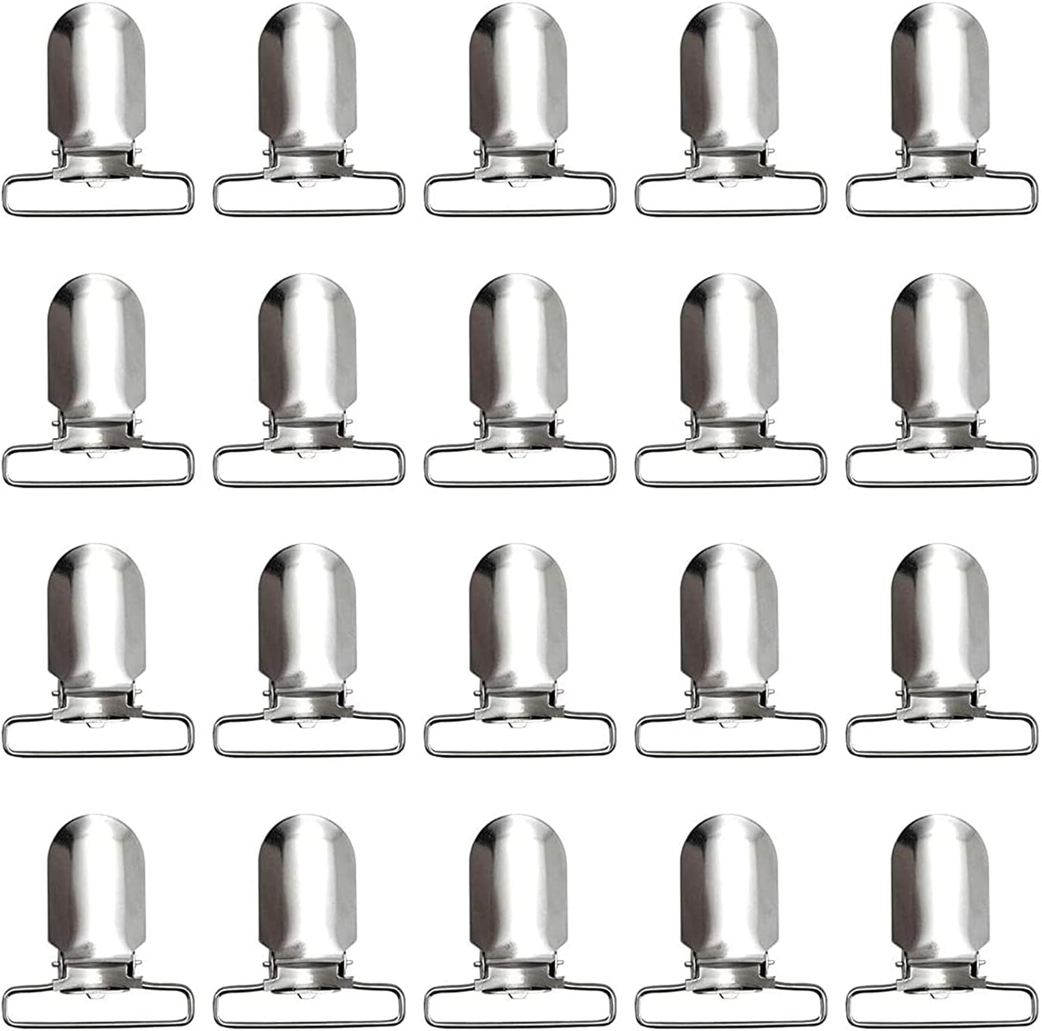 20-Piece Men'S Suspender Clips Sheet Straps Holder Fasteners