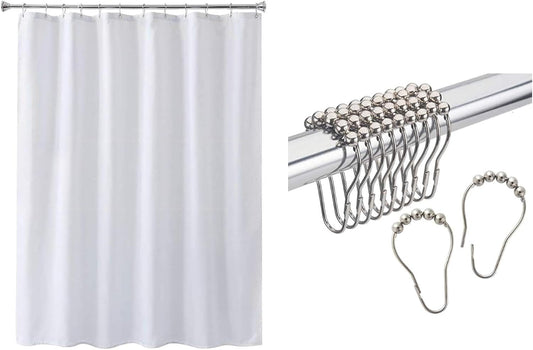 bath Plastic Shower Curtain Shower Curtain Hooks Rings