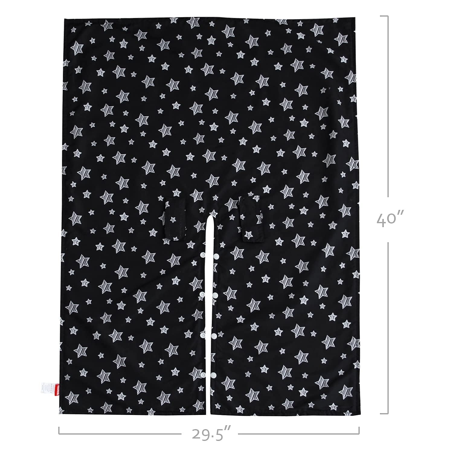 Baby Car Seat Cover for Babies, Opening Black Star Minky Carseat Canopy for Boys Girls, Multiuse Cover for Infant Carseat/Baby Carrier/Stroller/Nursing Breastfeeding/Newborn Shower Gift