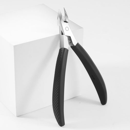 Cuticle Trimmer,4Mm Jaw Extremely Sharp,Cuticle Clippers for Nails with Silicone Handle, Non-Slip,Professional Steel Cuticle Cutter,Trimmer Dead Skin Remover Stainless Cuticle Remover Tool