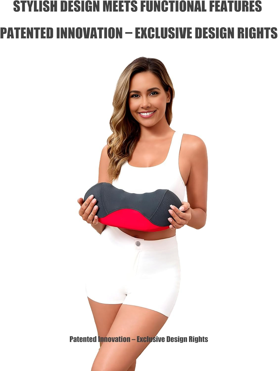 Patented Dual-Layer Cervical Neck Roll Pillow-Comfort Top + Firm Memory Foam Base,Ergonomic Contour Support,Cooling Breathable Case- Relieves Neck Pain from Office,Travel,Sleep& Poor Posture