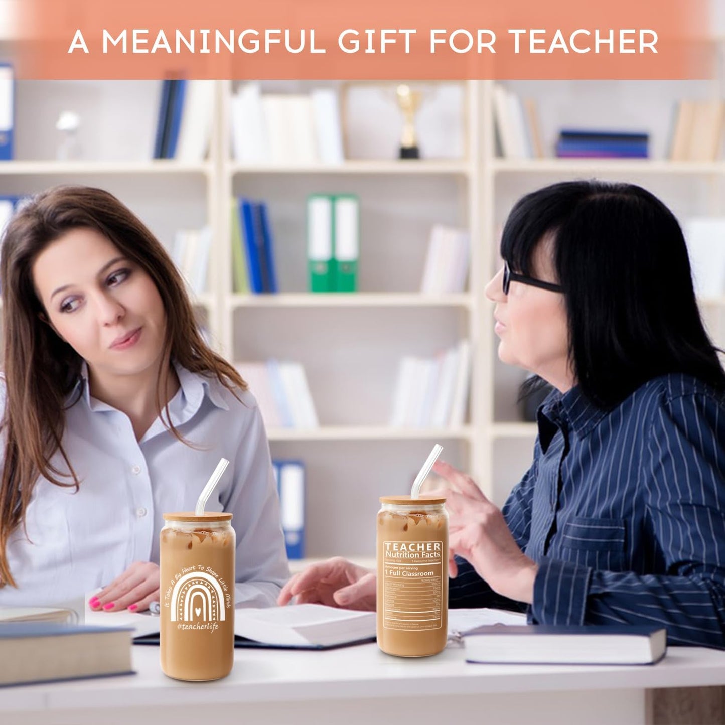 Teacher Appreciation Gifts, Best Teachers Gift, Funny Teacher Gift for Women, Birthday, Thank You, Back to School Gifts, 8 OZ Teachers Glass Cup