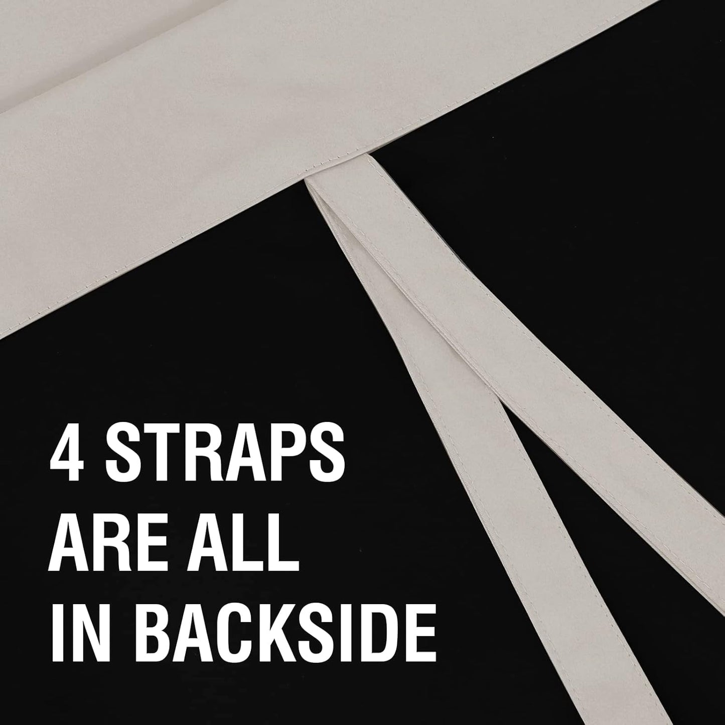 100% Blackout Tie up Curtains for Bathroom Window Thermal Insulated Small Curtains 45 Inches Long Rod Pocket Balloon Shades with Black Liner, Pumice Stone