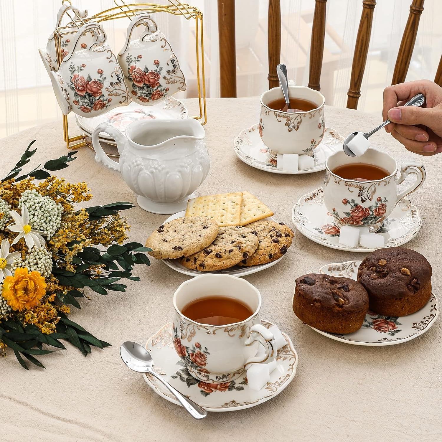 6-Piece Demitasse Espresso Spoons, 4 Inches Stainless Steel Mini Coffee Spoons