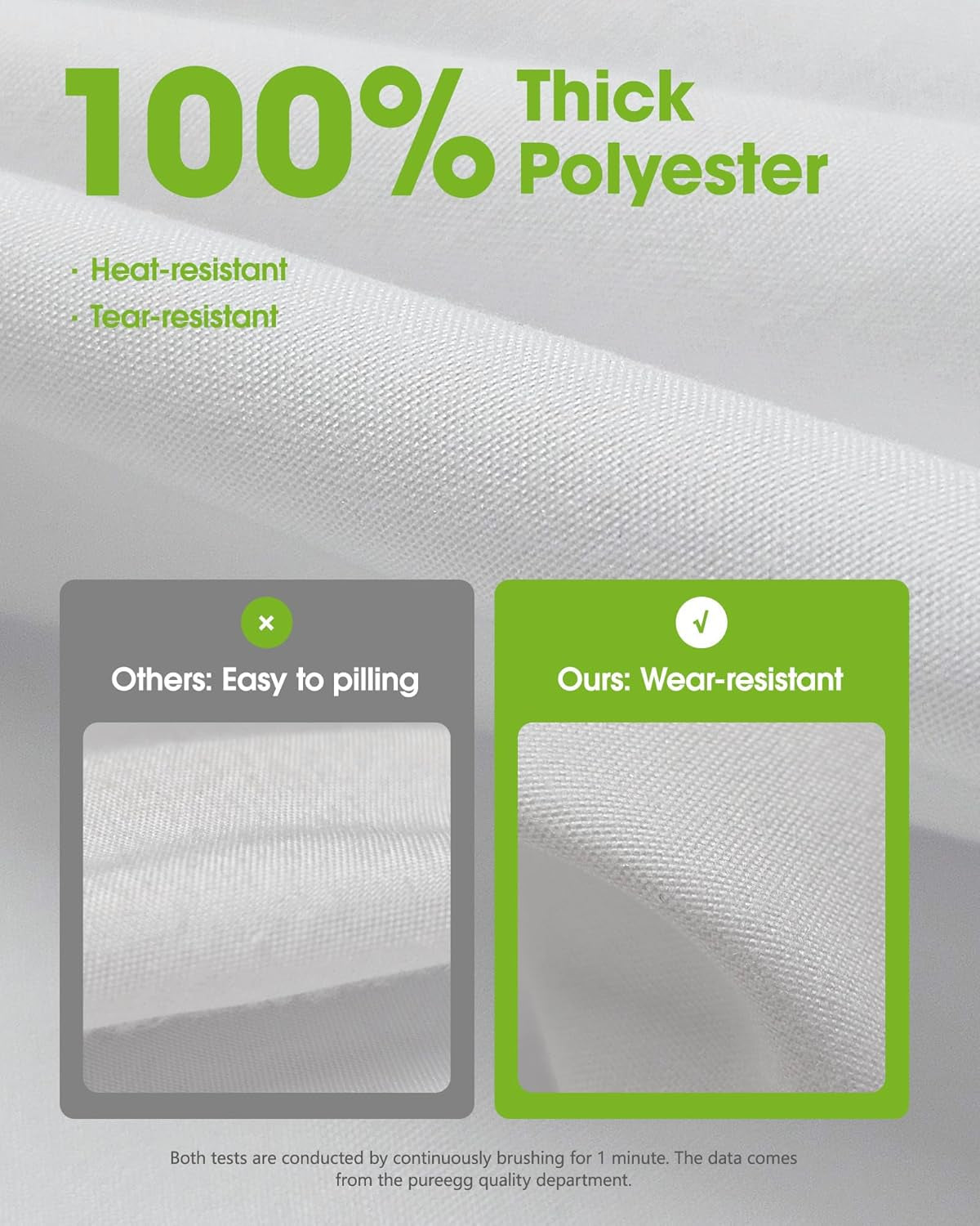 Rectangle Table Cloth 60" X 84" – Durable Polyester Tablecloth Offers Reusable & Washable Protection, Ideal for Outdoor Party, Picnic, Wedding, Banquet and Birthday, 1 Pack, White