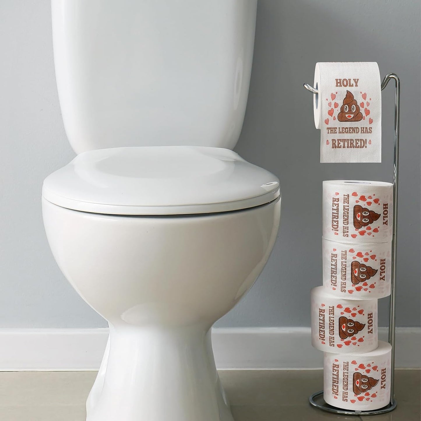 Funny & Unique Retirement Gifts for Women Men - Retirement Toilet Roll Paper - Perfect Retired Gift Ideas, Retirement Party Decorations Supplies for Him Her Male Female Friends Coworker Guy Family