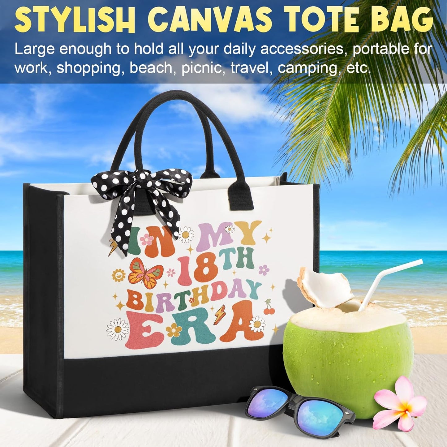 18Th Birthday Gifts for Girls, Unique Gifts for 18 Year Old Girl Birthday Gifts Ideas for Women Teen Girls Sister Daughter Friends Female, Happy 18Th Birthday Gifts Basket for 18 Year Old Girl Present