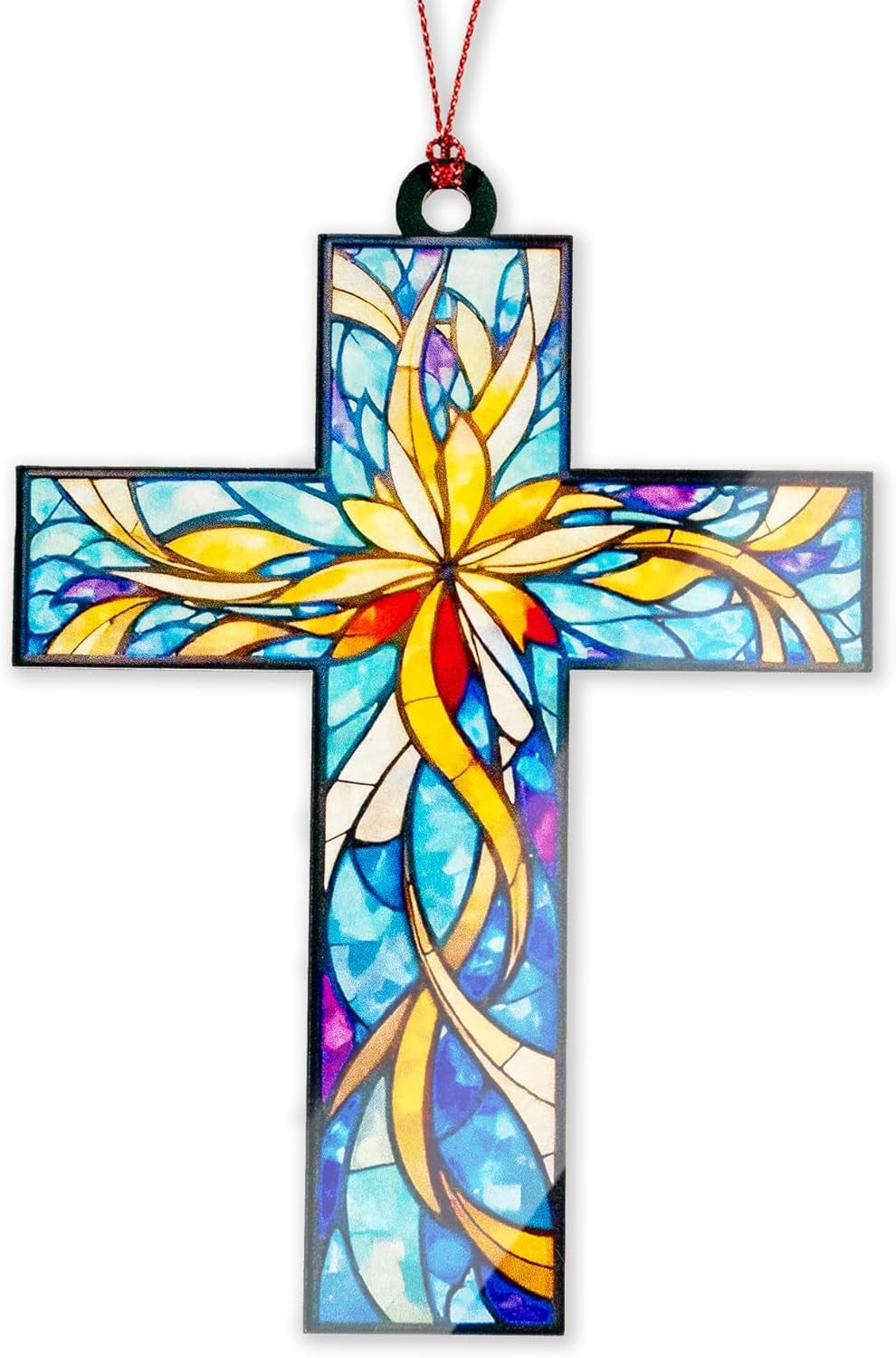 Cross Christmas Ornaments 2025, Jesus Christmas Decorations, Cross Ornament for Tree, Religious Gifts for Women, Nativity Cross Christian Gift for Xmas Holiday Church, Bible Gifts, Grace, New Year