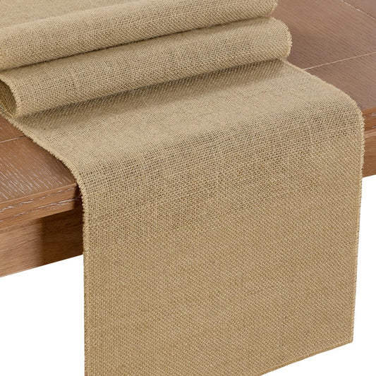 Burlap Table Runner Rustic Jute Boho Table Runner for Farmhouse Coffee Table Spring Wedding Baby Shower 1 Pack 12X48 Inches