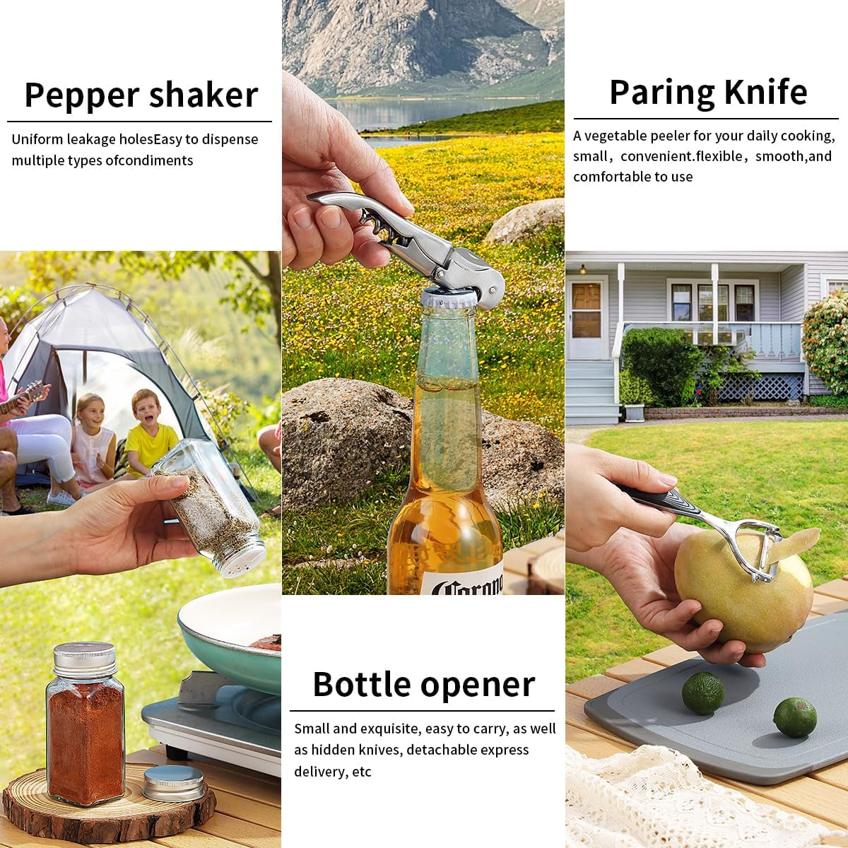 Camping Essentials: Comprehensive Cooking Utensils Set with Silverware, Plates, and Cups for Outdoor Activities, Picnics, and BBQs