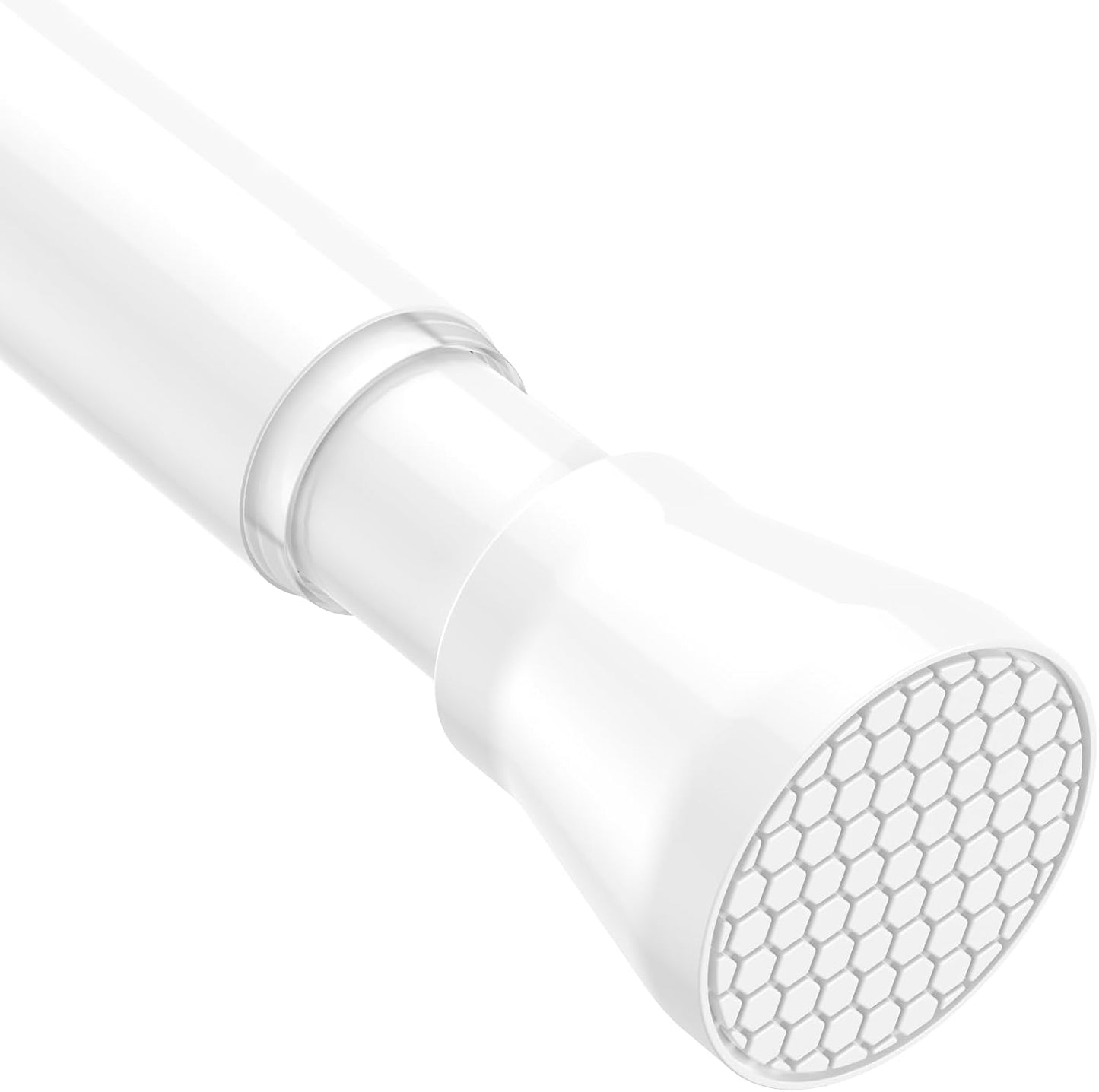 Tension Curtain Rod Spring Tension Rods for Windows 28 to 48 Inch, No Drilling, 7/8" Diameter, White Adjustable Curtain Rod, Small Shower Curtain Rod for Bathroom, Doorway, Closet, Kitchen