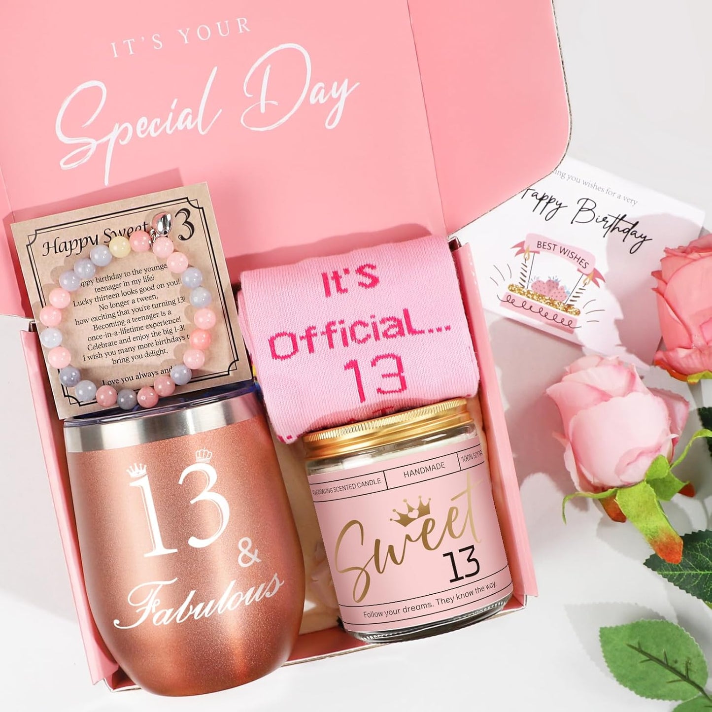 13Th Birthday Gifts for Girls, Happy 13Th Birthday Gift Ideas, Unique 13Th Birthday Gifts for Daughter, Niece, Granddaughter, 13Th Birthday Gifts for Her, Official Teenager Birthday Gifts