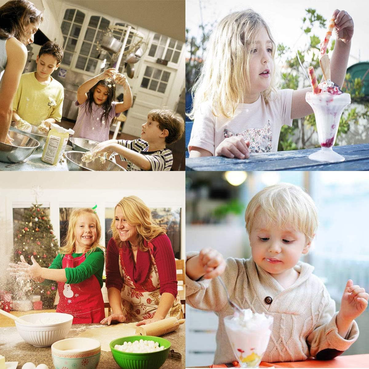 Cookie Scoop Set - #60/1 Tbsp, #40/2 Tbsp, #20/ 3Tbsp - 3 PCS Cookie Scoops for Baking Set of 3 - Cookie Dough Scoop - Made of 18/8 Stainless Steel