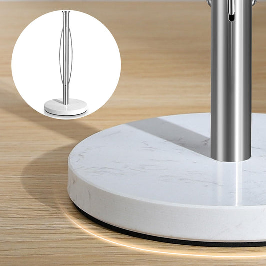 Weighted Marble Base Paper Towel Holder for Kitchen Countertop - Elegant White Design