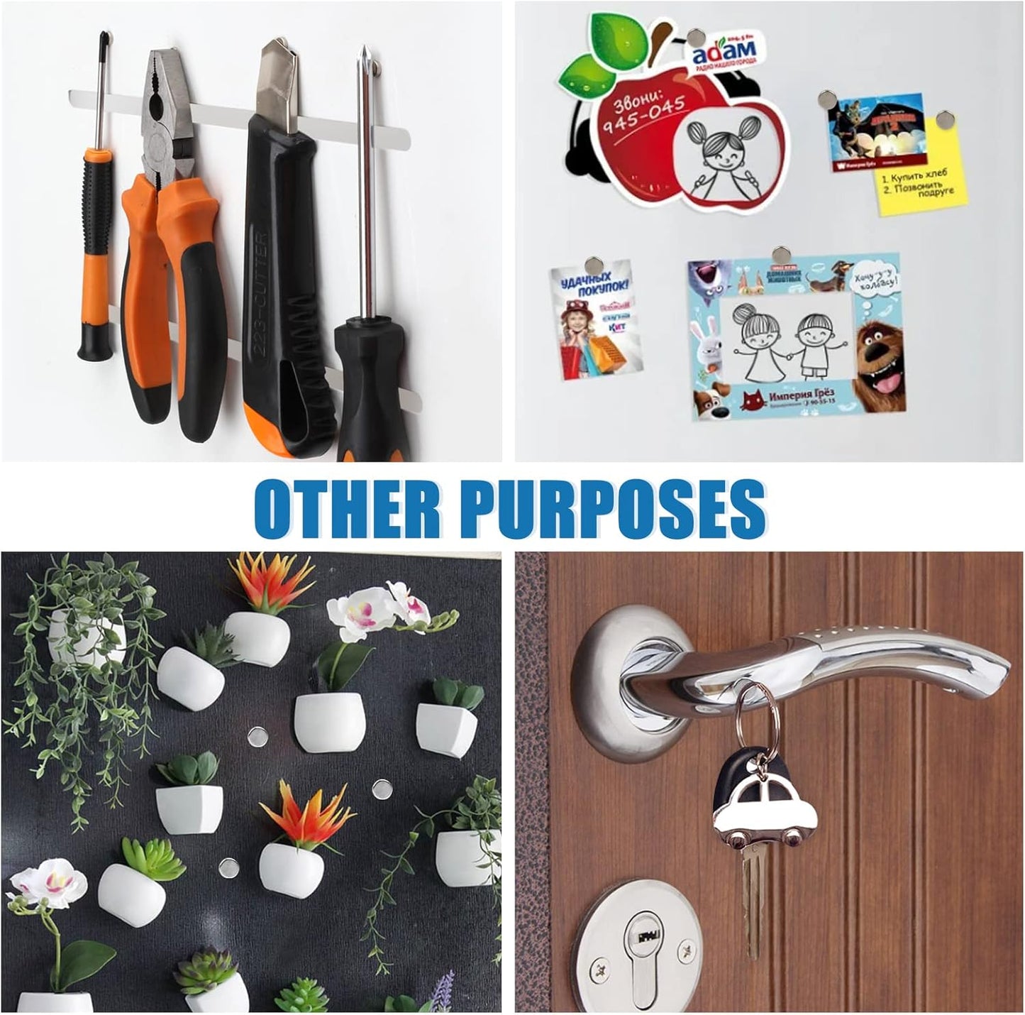 80 PCS Small Magnets 5X3Mm, Neodymium Magnet Round, Strong Magnet, Fridge Magnets Adult for Whiteboard, Fridge, Home, Kitchen, Office