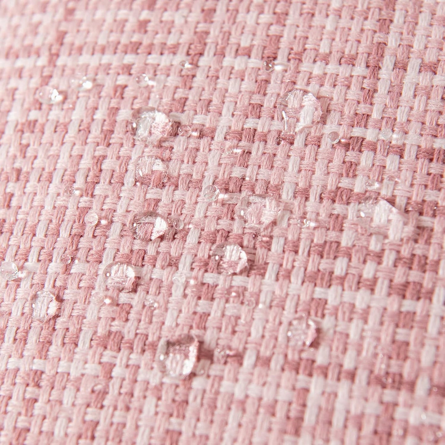 Outdoor Waterproof Throw Pillow Covers Decorative Farmhouse Water Resistant Cushion Covers for Tent Patio Garden Couch Sofa Pack of 2, 16X16 Inch Pink