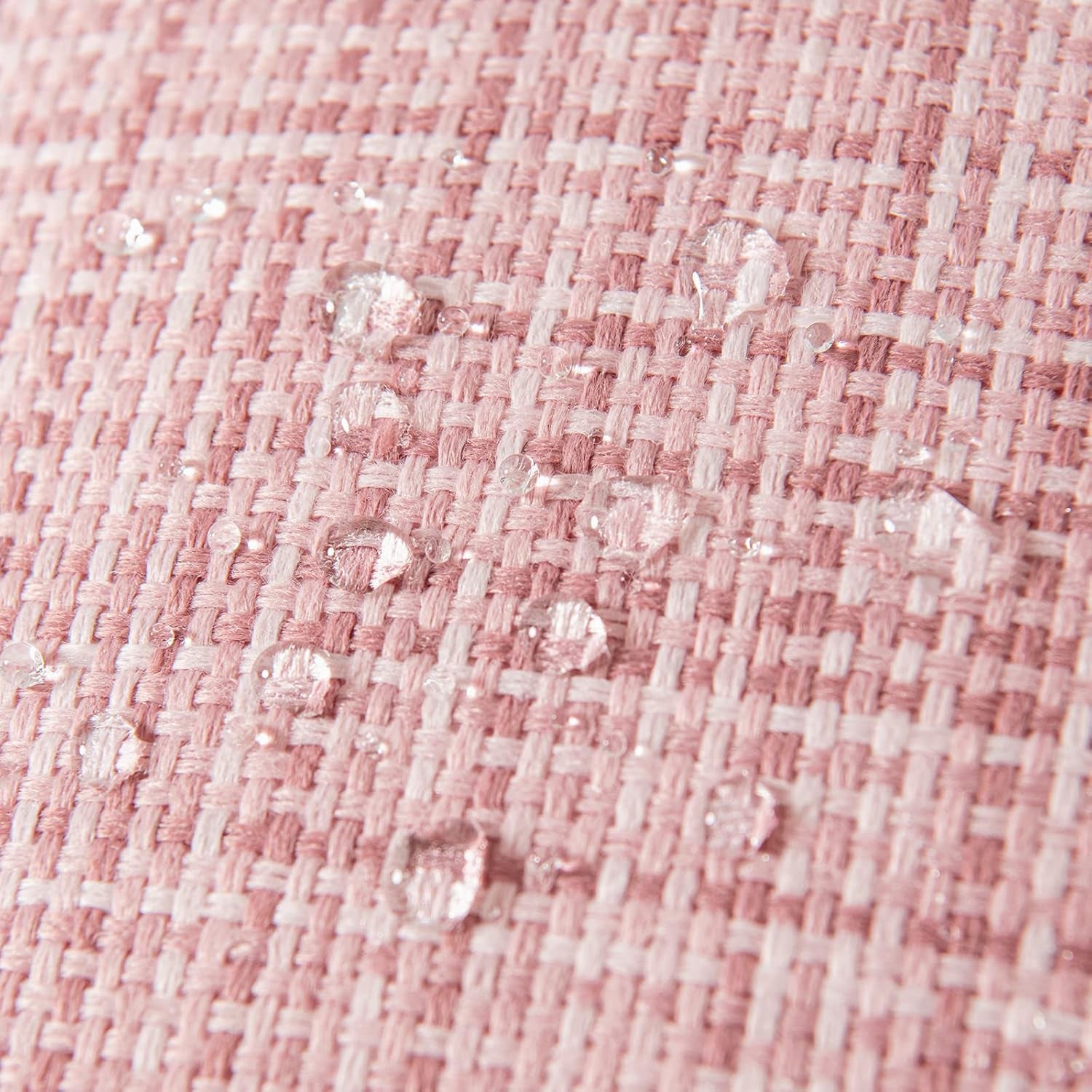 Outdoor Waterproof Throw Pillow Covers Decorative Farmhouse Water Resistant Cushion Covers for Tent Patio Garden Couch Sofa Pack of 2, 16X16 Inch Pink