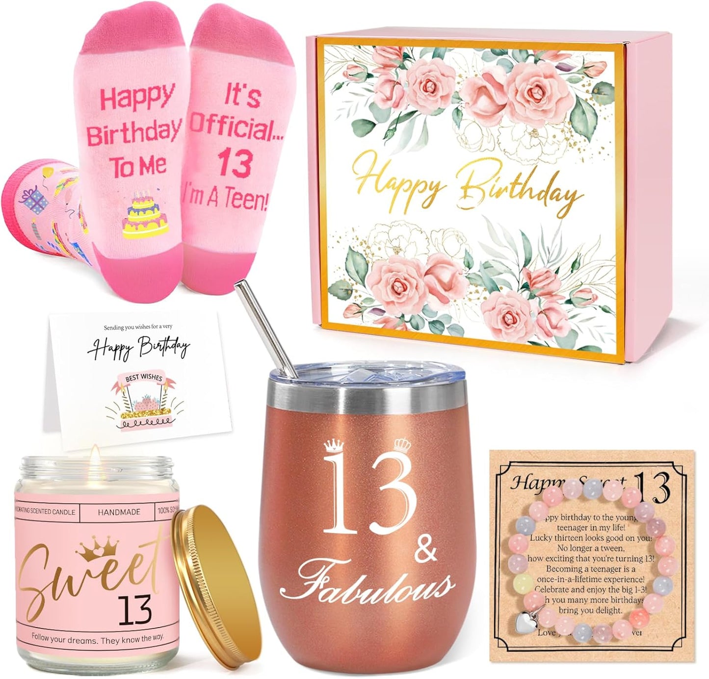 13Th Birthday Gifts for Girls, Happy 13Th Birthday Gift Ideas, Unique 13Th Birthday Gifts for Daughter, Niece, Granddaughter, 13Th Birthday Gifts for Her, Official Teenager Birthday Gifts