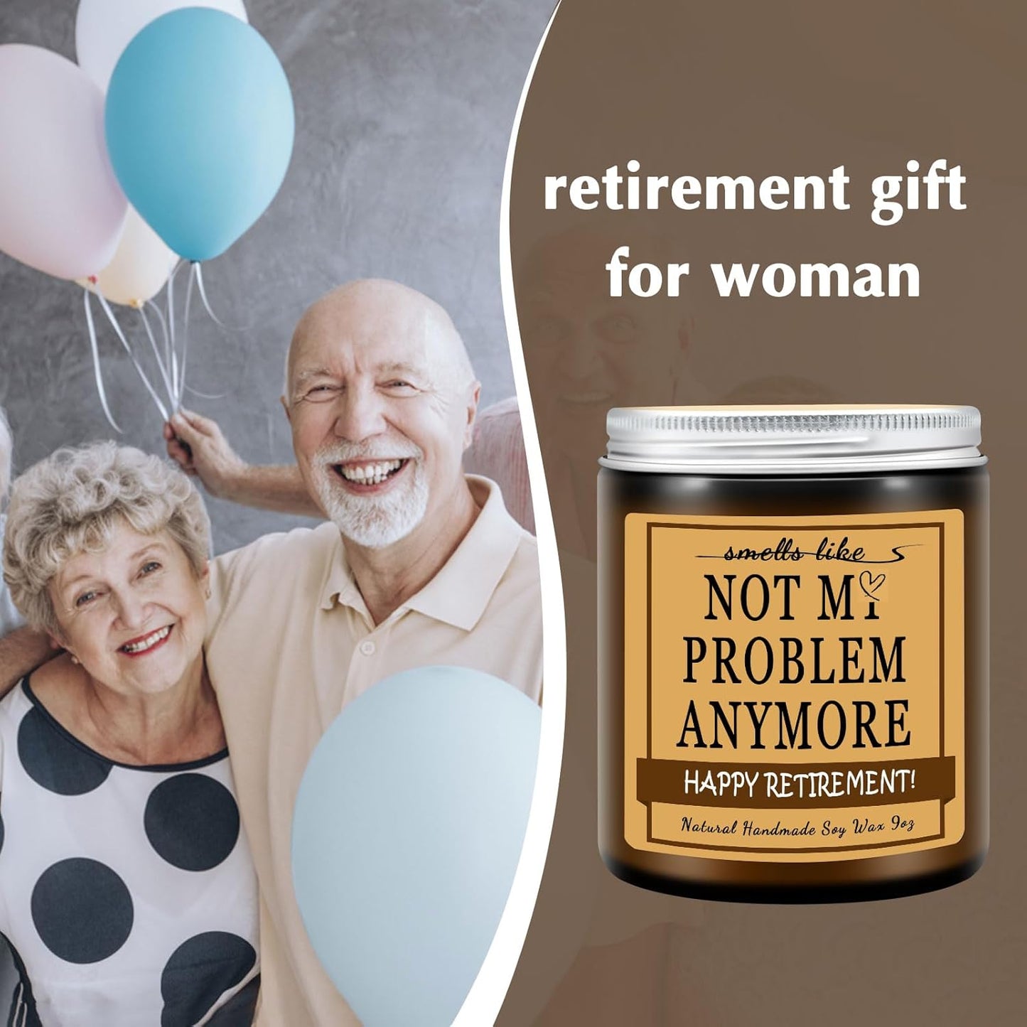 Retirement Gifts for Women Men/Funny Retirement Farewell Decorations Gift for Coworkers,Boss,Manager,Friends,Teacher,Family/Cedarwood Sandalwood Candle for Her Him