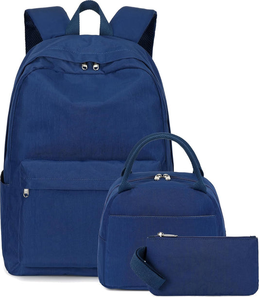 Teens Backpack Set Girls School Backpack Lunch Box Pencil Bags Student Bookbags 3 in 1