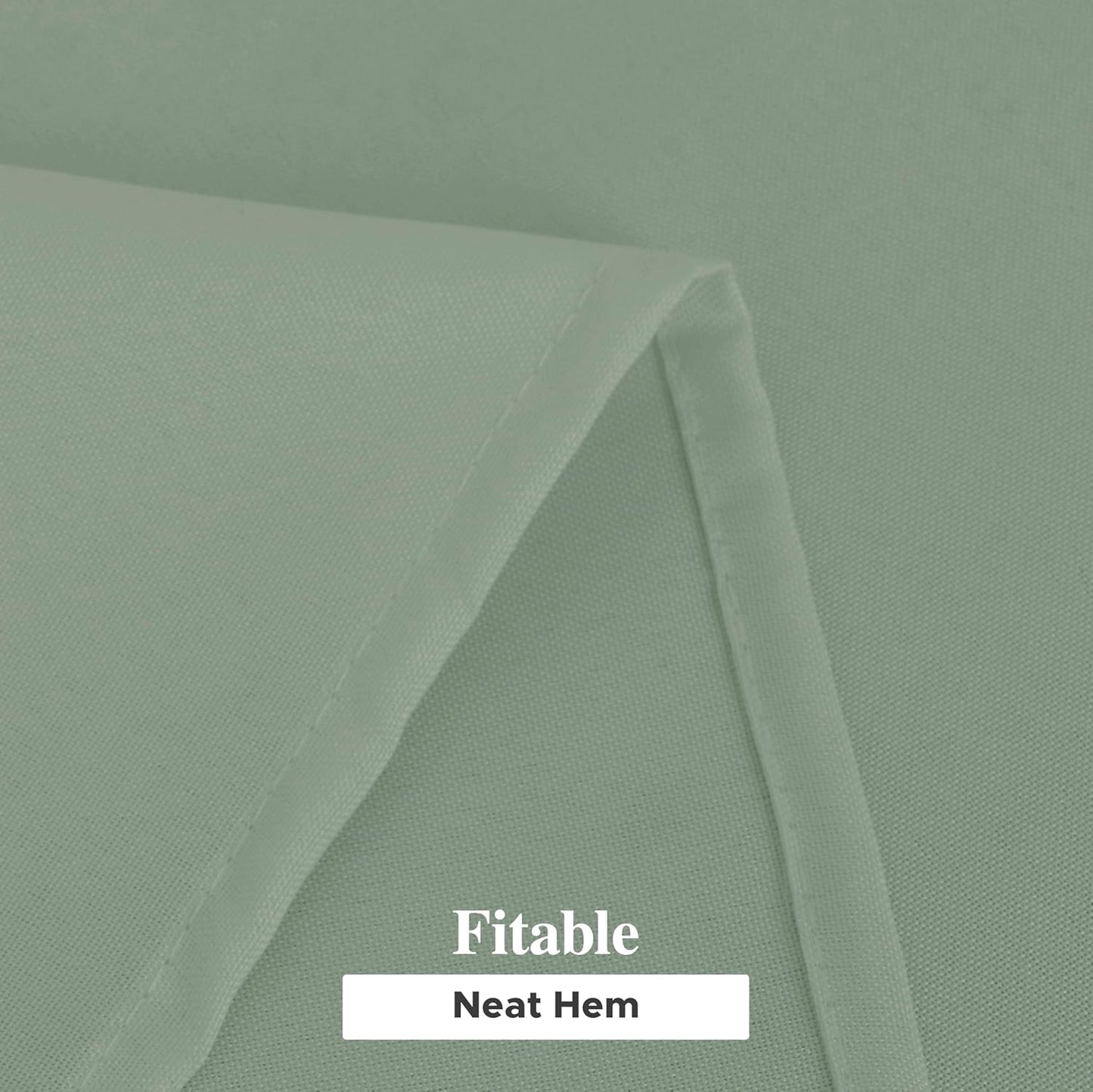 Sage Green Rectangle Tablecloths - 6 Pack, 70 x 120 Inches - Wrinkle and Stain Resistant Polyester Covers for Weddings, Parties, Banquets, and Formal Events