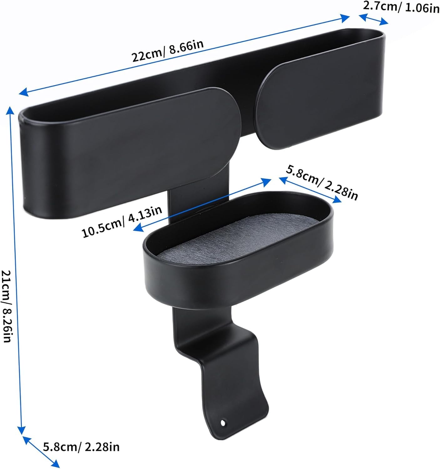 Crock Pot Lid Holder with Fast-Drying Diatomite Stone - Universal Fit for Most Slow Cookers, Space-Saving Cooking Accessory in Black