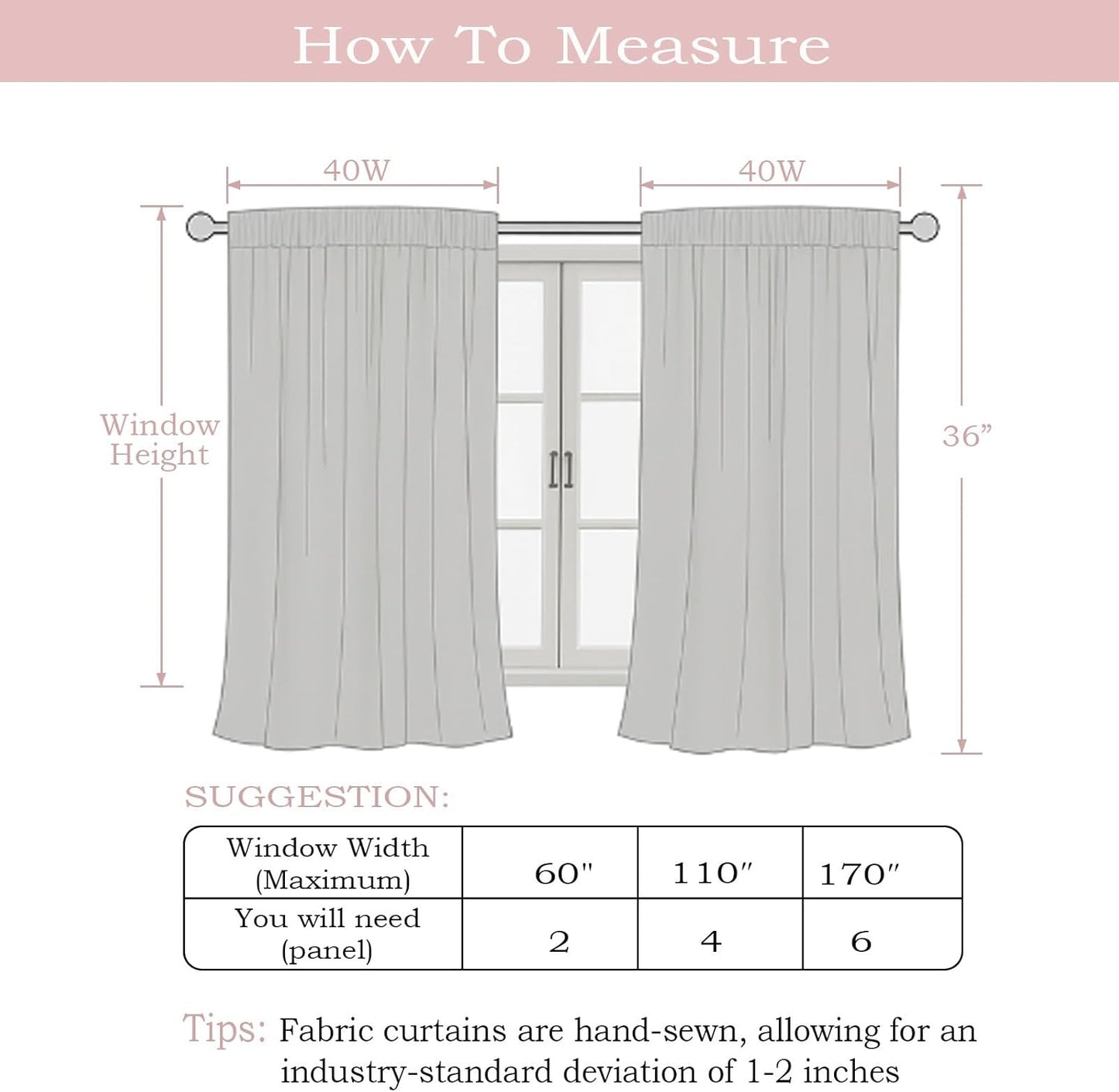 White Short Faux Linen Textured Cafe Kitchen Curtains 36 Inch Length 2 Panels, over Sink Semi Sheer Farmhouse Light Filtering Panels Rod Pocket Drapes for Bathroom Window, 40 X 36 Inch