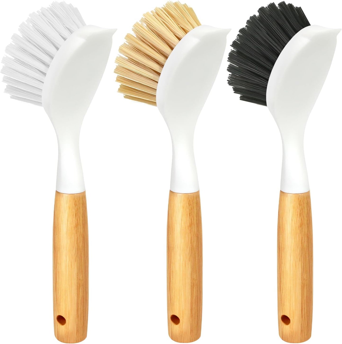 11 Pack Bottle Brush & 3 Pack Dish Brush Set for Kitchen Cleaning
