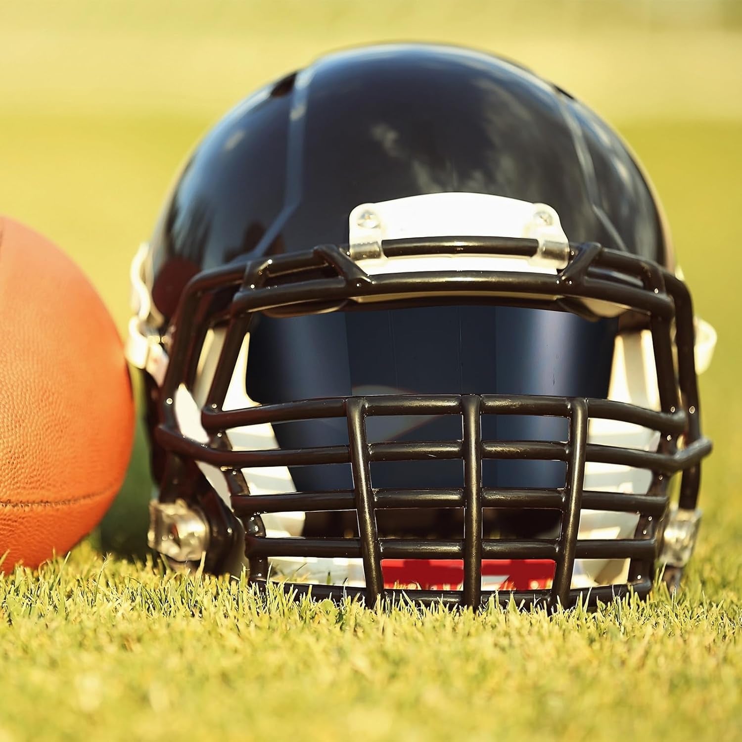 4-Pack Clear Football Helmet Visors - Scratch Resistant, UV Protection, Adult and Youth Lacrosse Eye and Facial Shield (Classic Colors)