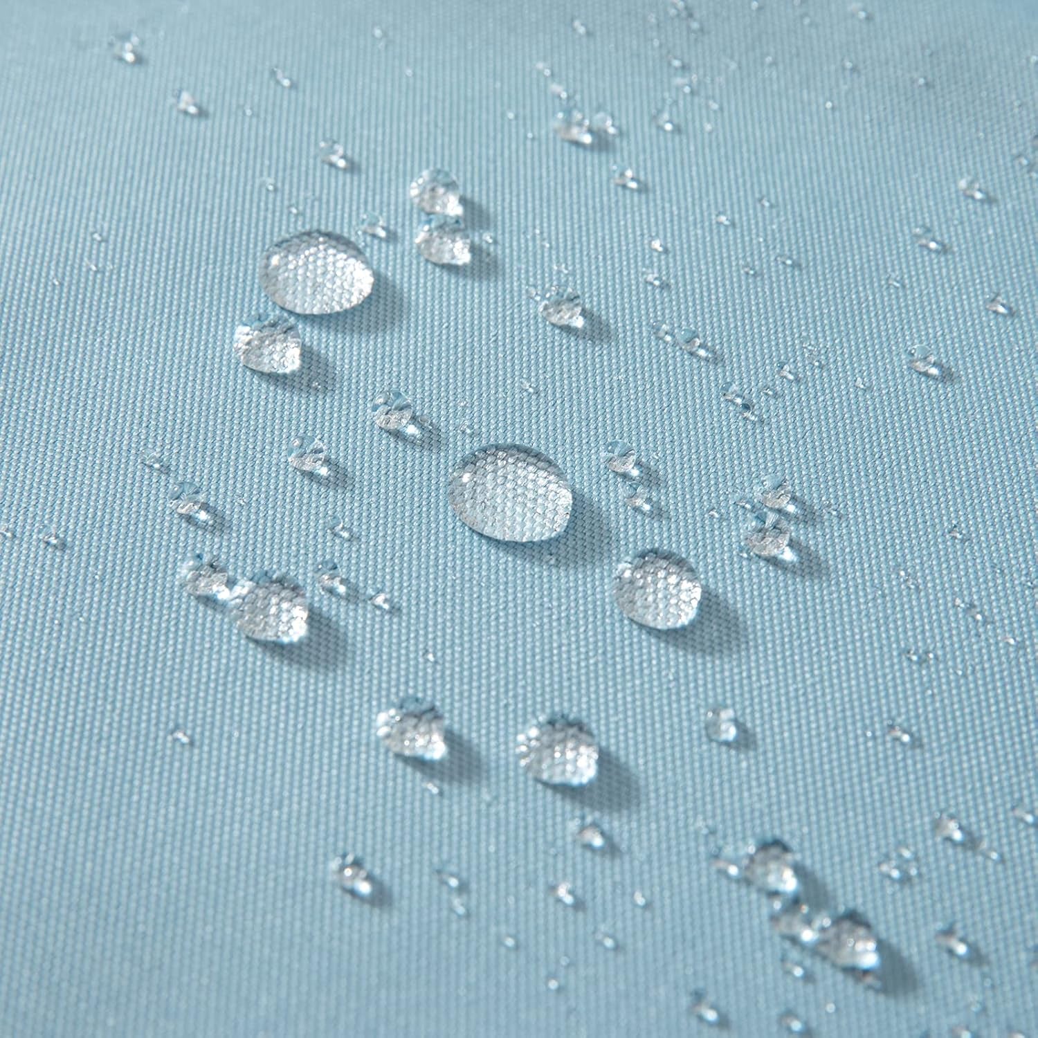 Pack of 2 Decorative Outdoor Waterproof Pillow Covers Garden Cushion Sham Throw Pillowcase Shell for Spring Patio Tent Couch 16X16 Inch Blue