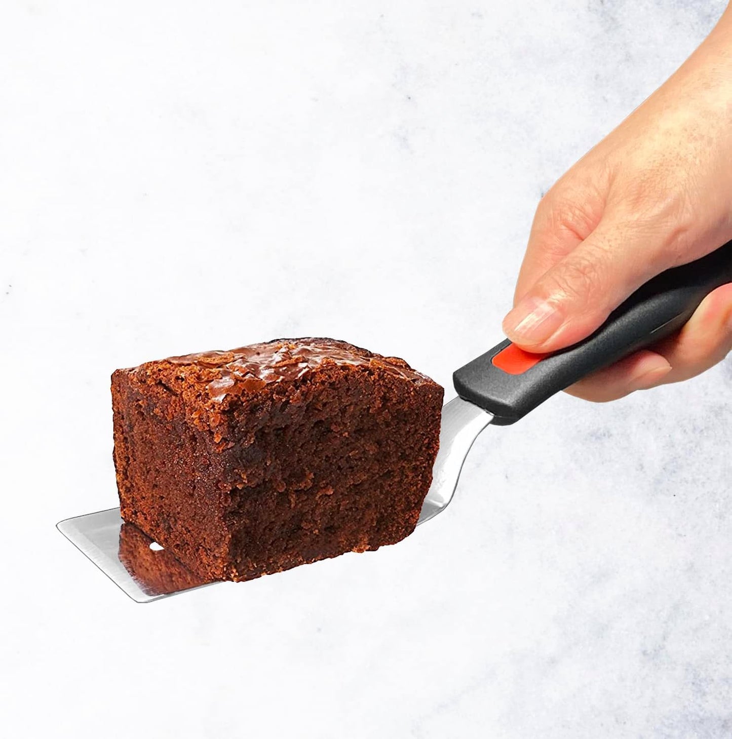 Professional Mini-Serving Spatula Set, Stainless Steel Cutter and Serve Turner for Serving, Flipping or Cooking, Ideal for Brownies, Tiramisu, Cakes, Lasagna or Cookie Etc.